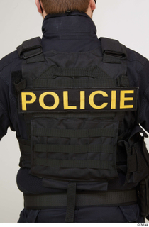 Photos Michael Summers Cop bulletproof vest detail of uniform upper…